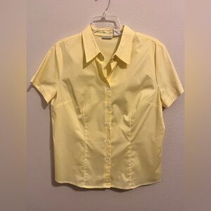 St. John's Bay Light Yellow Button-Up Shirt